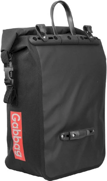 Gabbag Waterdichte Enkele Fietstas - 25 Liter - Zwart 4 Gabbag Waterdichte Enkele Fietstas - 25 Liter - Zwart - Afbeelding 4
