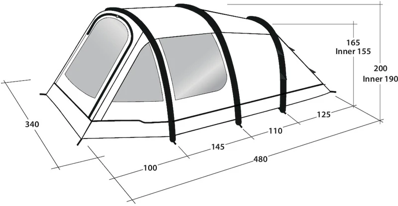Outwell Starhill 5A Opblaasbare Tunneltent - 5 Persoons 19 Outwell Starhill 5A Opblaasbare Tunneltent - 5 Persoons - Afbeelding 19