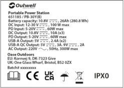 Outwell Akira 300 Power Station Draagbare Lithiumaccu -Winkel Voor Kampeerartikelen 1070 1900 9f7df4ed c5db 4795 9fdb 697116fe000d 1280x960