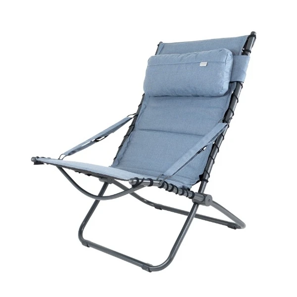 Crespo Tex Comfort AP-262 Loungestoel - Blauw 2 Crespo Tex Comfort AP-262 Loungestoel - Blauw - Afbeelding 2