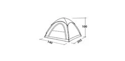 Easy Camp Comet 200 Koepeltent - 2 Personen 17 Easy Camp Comet 200 Koepeltent - 2 Personen -Winkel Voor Kampeerartikelen 120338 comet 200 drawing perspective2