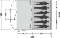 Easy Camp Edendale 600 Tunneltent 6 Persoons - Grijs -Winkel Voor Kampeerartikelen 1278 1900 88606f57 e3cb 4c30 8898 4536f255e167 1280x960