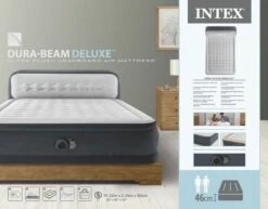 Intex Ultra Plush Headboard Luchtbed - Queensize - Ingebouwde Elektrische Pomp -Winkel Voor Kampeerartikelen 1487 1900 64448nd pkg 2023 300