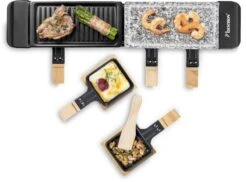 Bestron Raclette/Steengrill - 4 Personen -Winkel Voor Kampeerartikelen bestron raclettesteengrill 4 personen 5