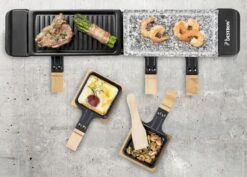Bestron Raclette/Steengrill - 4 Personen -Winkel Voor Kampeerartikelen bestron raclettesteengrill 4 personen 6