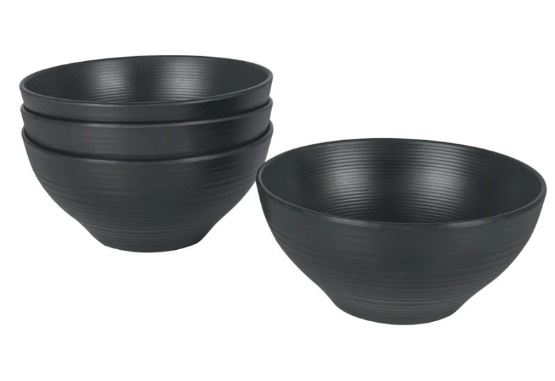 Bo-Camp Orville Melamine Serviesset - 16-delig - Antraciet 3 Bo-Camp Orville Melamine Serviesset - 16-delig - Antraciet - Afbeelding 3