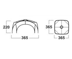 Husky Broof L Partytent -Winkel Voor Kampeerartikelen broofl afmetingen