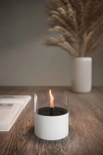 Tenderflame Lilly 10 Tafelhaard - Wit 2 Tenderflame Lilly 10 Tafelhaard - Wit - Afbeelding 2