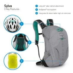 Osprey Sylva Daypack - 12 Liter - Blauw -Winkel Voor Kampeerartikelen osprey sylva features