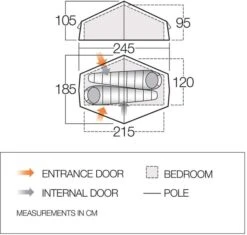 Vango Nevis 200 Tunneltent - 2 Persoons -Winkel Voor Kampeerartikelen vango nevis 200 2